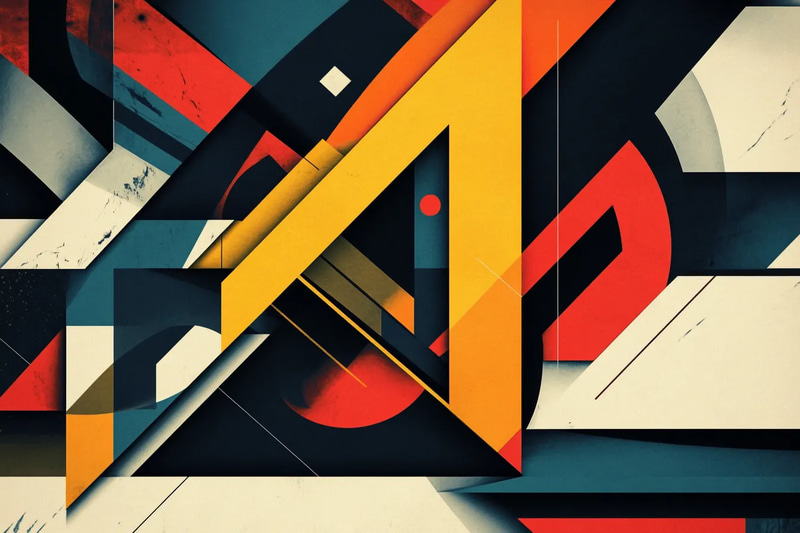 Typography Design Integrated Shapes or Icons - Creative Typography Wall Art for Modern Spaces and Visual Impact