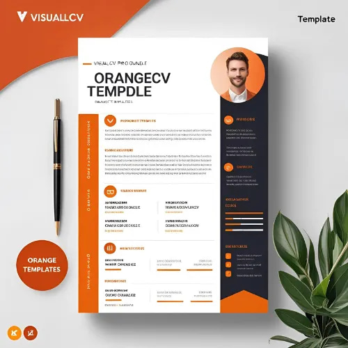 VisualCV Pro Bundle - Orange Templates - Professional Business Resume Designs for Modern Career Growth
