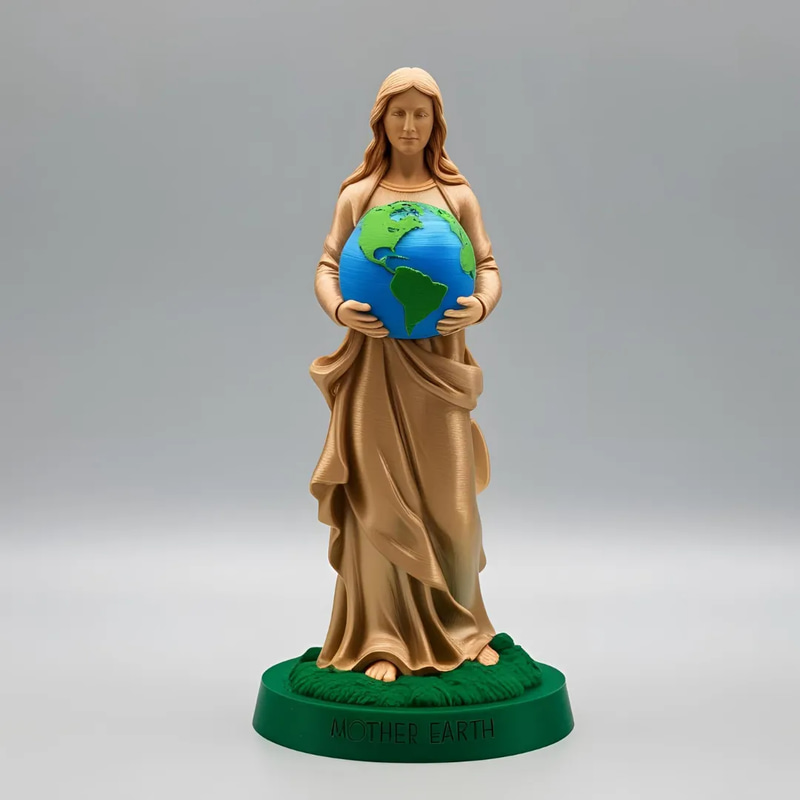 Mother Earth Figurine - Detailed 3D Printing Model for Creative Designers and Makers