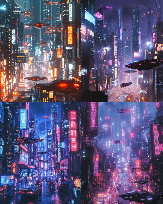 Cyberpunk Cityscape Pixel Art - Futuristic Pixel Art Scene for Designers and Game Developers
