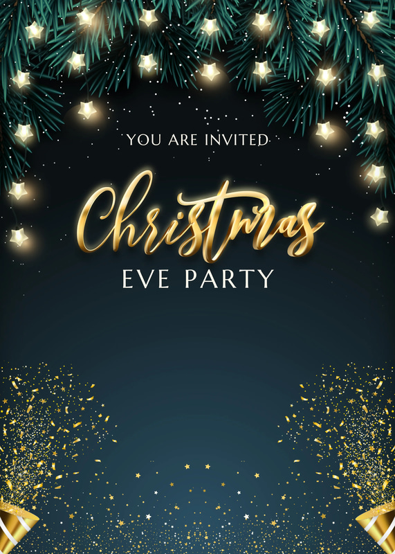 Black Gold Merry Christmas Greeting Card - Elegant Festive Holiday Invitation for Personal and Business Use