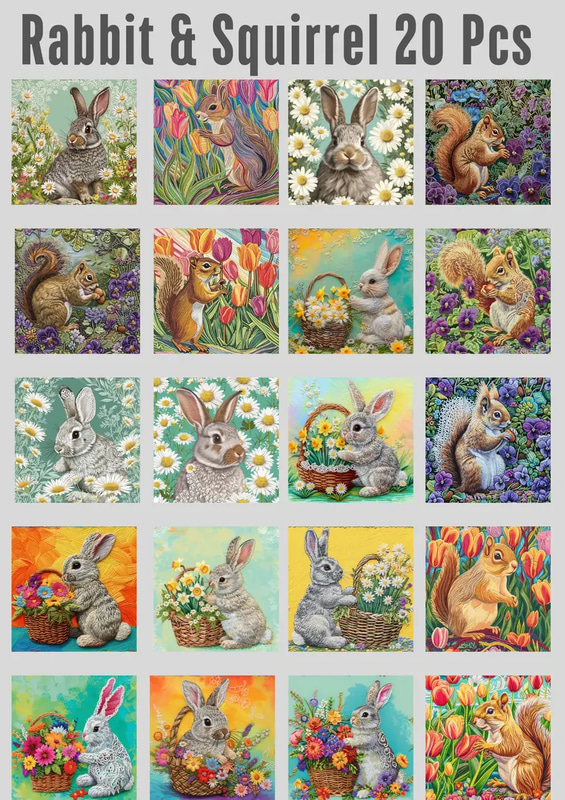 20 Woodland Creature Patterns - Nature-Inspired Animal Prints for Creative Projects and Branding