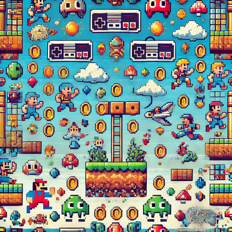 Retro Gamer Vibes Laptop Skins - Vibrant Retro Gaming Inspired Laptop Skins for Personal and Professional Style