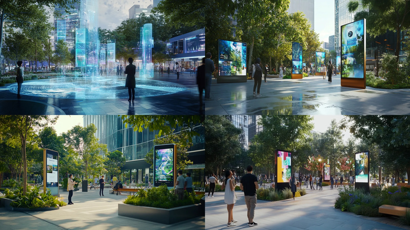 Pixel Plaza Interactive Civic Hub - Immersive Digital Urban Environment for Creators and Designers