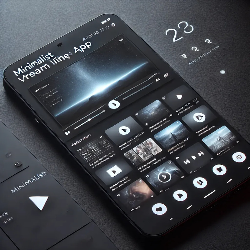 Minimalist StreamLite Video App - Android Studio Project - Sleek Mobile Video Streaming Solution for Developers and Content Creators