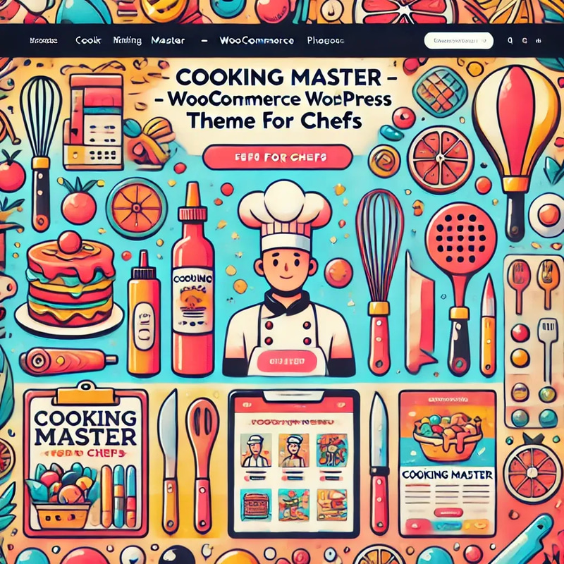 Cooking Master - WooCommerce WordPress Theme for Chefs - Modern Culinary Website Template for Food Bloggers and Restaurants