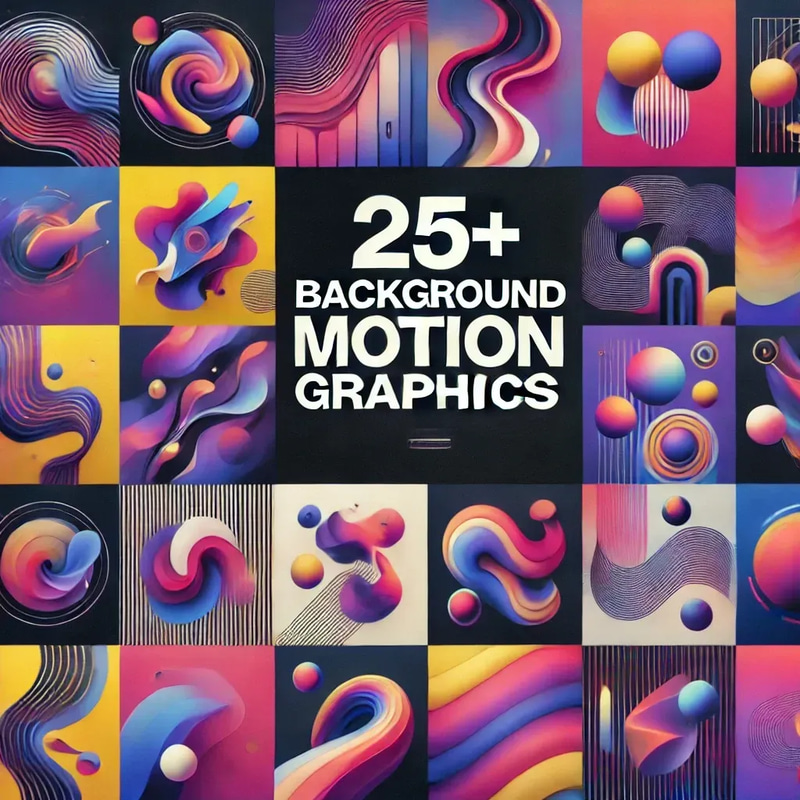 35+ Background Motion Graphics - Cinematic AI-Enhanced Motion Textures for Dynamic Video Projects