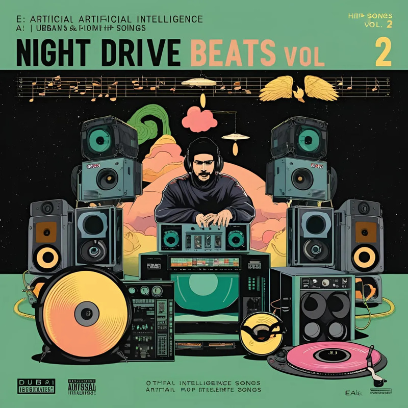 AI Night Drive Beats Vol 2 - Cinematic Urban Hip-Hop AI Music for Creators and Content Makers