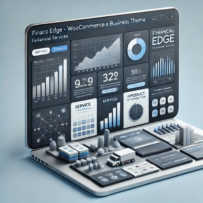 Finaco Edge WooCommerce Business Theme - Sleek Financial Services WordPress Theme for Modern Enterprises