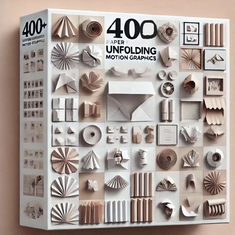 400+ Paper Unfolding Motion Graphics - Dynamic AI-Enhanced Paper Animation Elements for Video Creators and Marketers