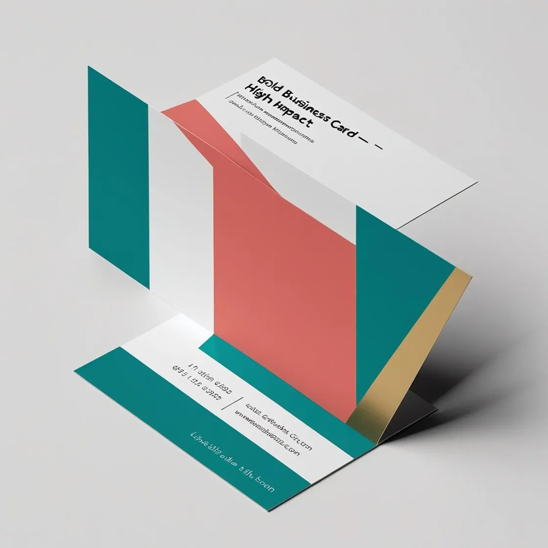 Bold Business Card High Impact - Modern, Eye-Catching Business Card Template for Professionals and Agencies