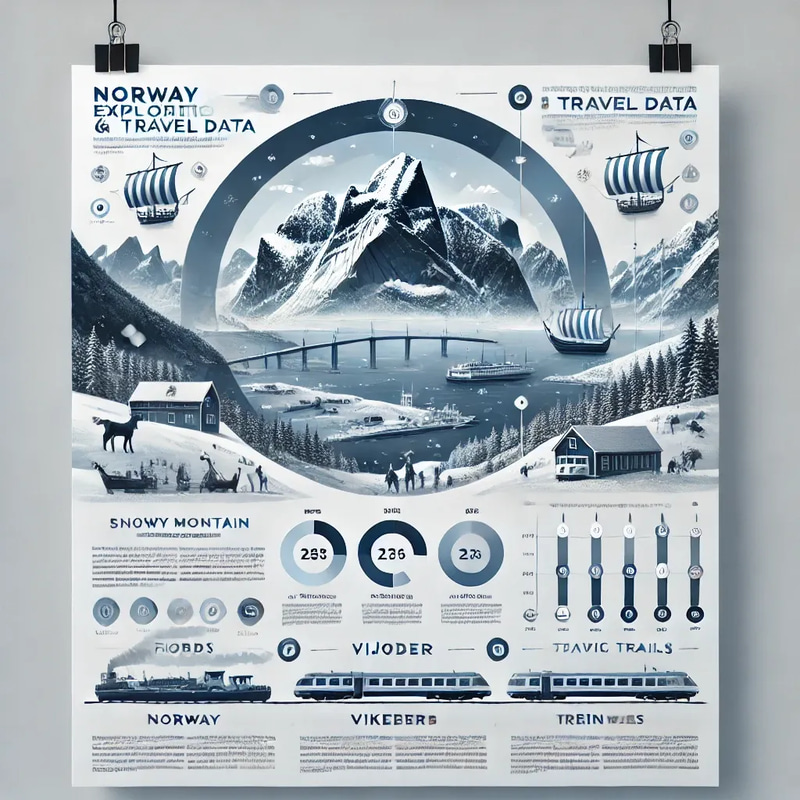 Travel Guide Infographic - Norway Exploration & Travel Data - Comprehensive Visual Insights for Adventure Seekers and Travel Planners