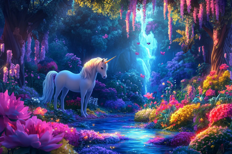 Bloomtide Expanse Giant's Floral Haven - Fantasy Environment Art for Immersive Creative Worlds and Game Design