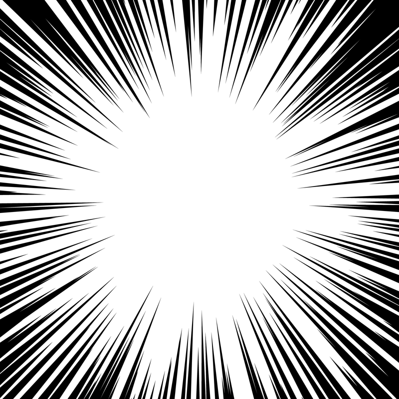 Comic-Style Speed Line Explosion Textures - Dynamic Comic Speed Lines for Graphic Designers and Digital Artists