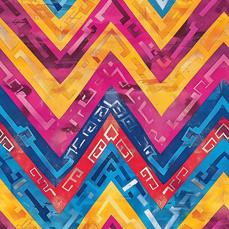 100 Contemporary Chevron Designs - Modern Geometric Pattern Collection for Creative Branding and Print Projects