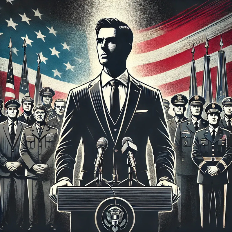 Politician Speech on Military Commitment - Cinematic Stock Video for Security and Defense Projects