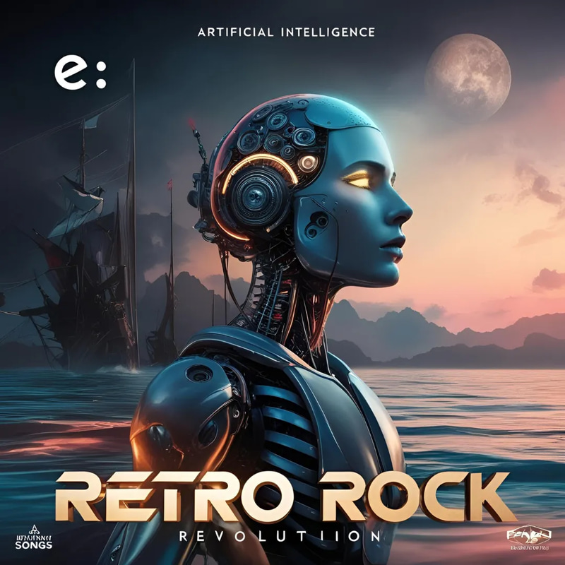 AI Retro Rock Revolution Vinyl - Immersive AI-Generated Rock & Alternative Audio for Creators and Musicians