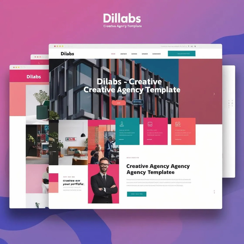 Dilabs Creative Agency Template - Modern Website Theme for Developers and Digital Agencies