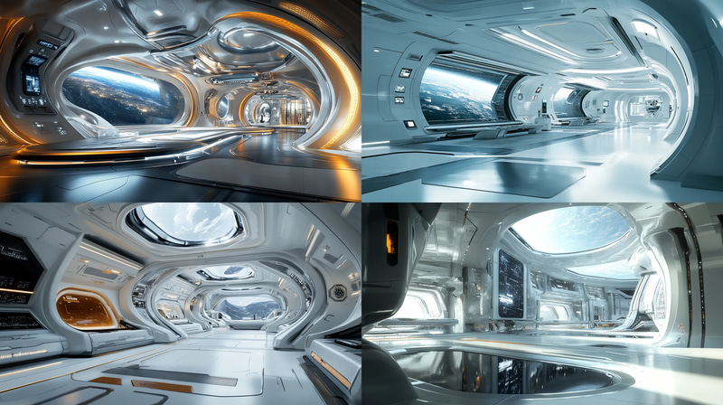 Starbridge Terminal - Quantum Docking Nexus - Sci-Fi Digital Environment Art for Immersive Visual Storytelling and Game Design