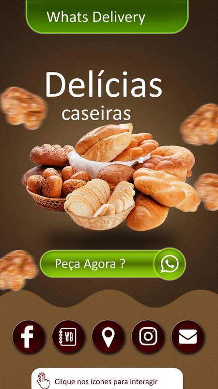 Fried Chicken Delivery WhatsApp Card PSD Template - Professional Business Card Design for Food Delivery and Branding