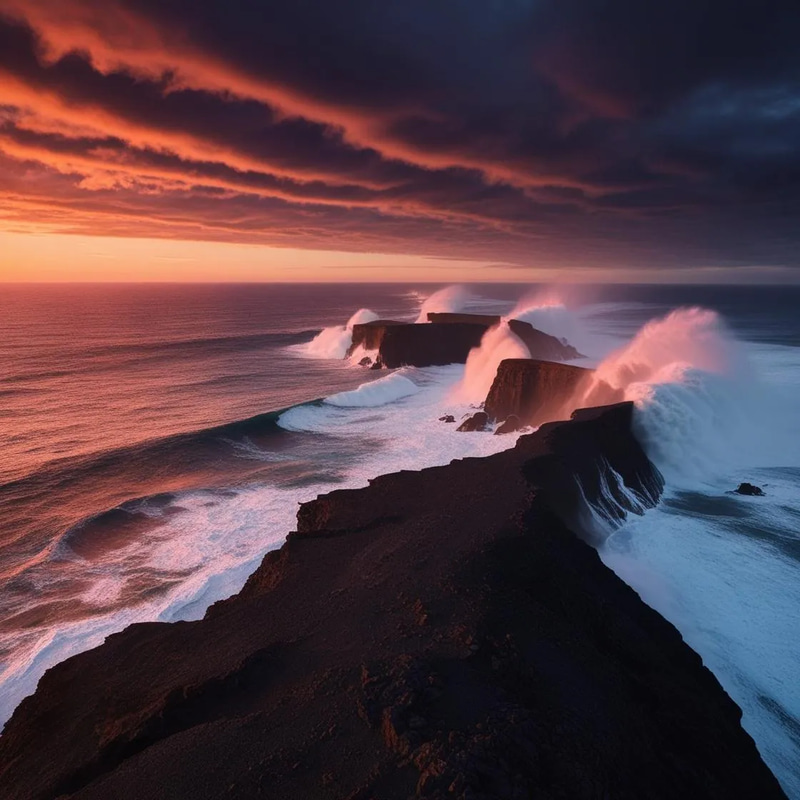 Dramatic Ocean Coastline 4K - Cinematic Nature and Wildlife Stock Video for Filmmakers and Content Creators