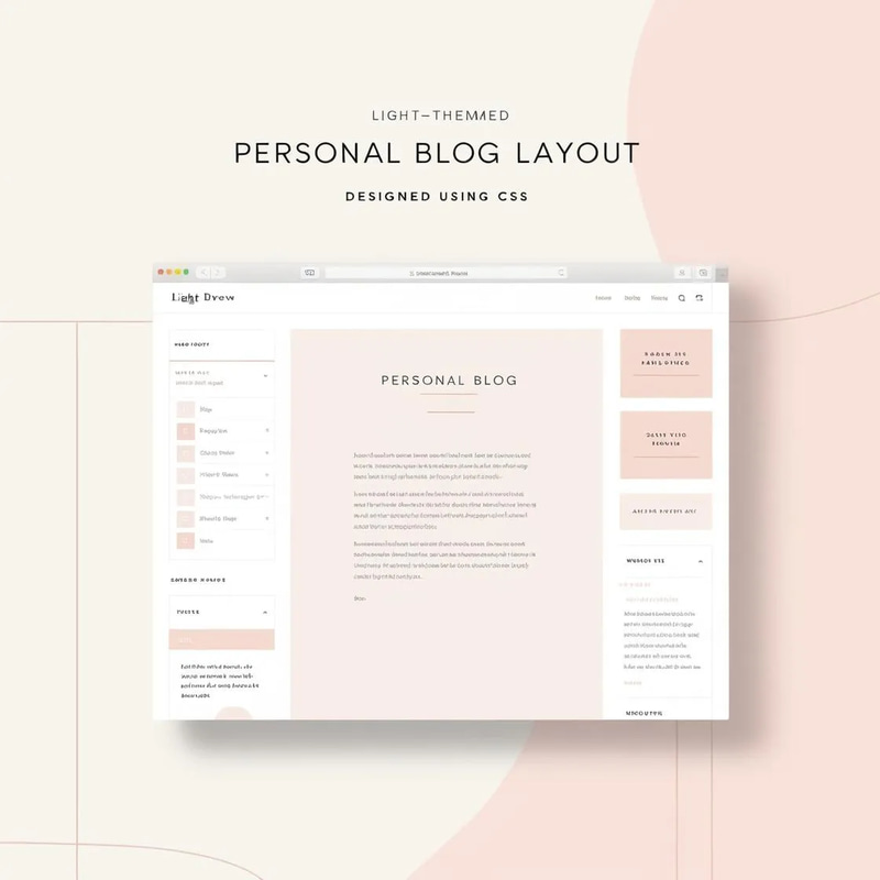 Light CSS Personal Blog Andreas Layout - Clean, Responsive CSS Theme for Personal Bloggers and Creators