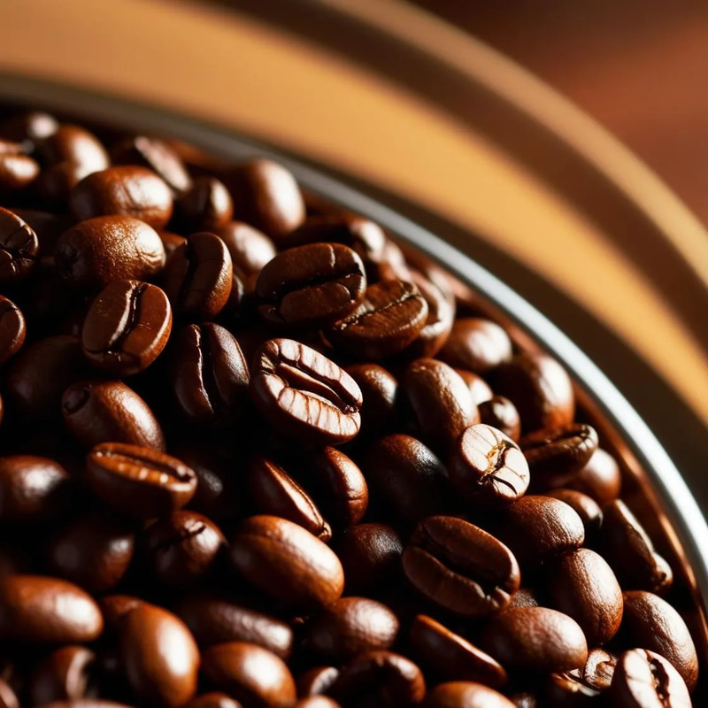 Fresh Roast - Slow Spin Coffee Beans in Motion - Cinematic Stock Video for Food & Beverage Creators