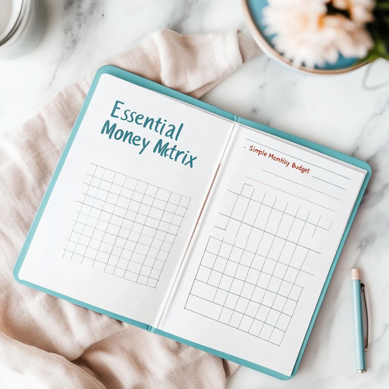 Essential Money Matrix - Simple Monthly Budget - Streamlined Financial Planning for Personal and Business Success