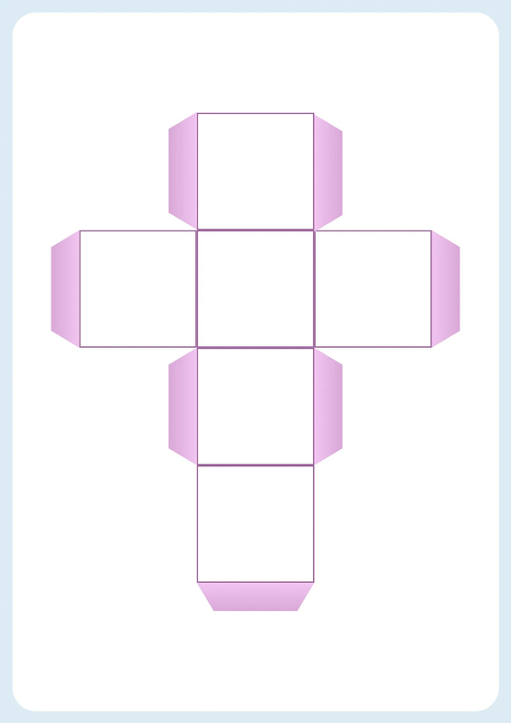 Story Elements Dice - Fun Blue Illustrative A4 - Creative Packaging Label Templates for Commercial & Brand Use