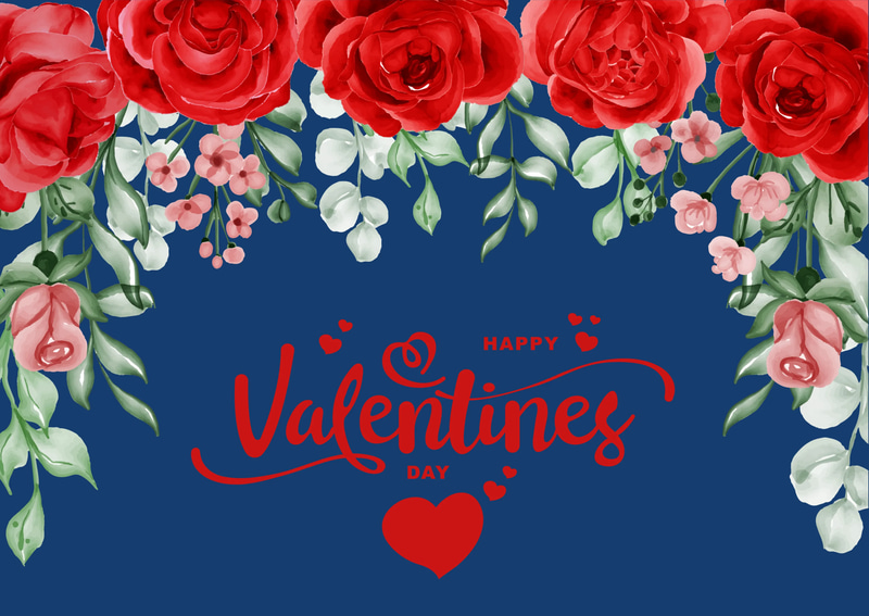 Rose Valentine's Day Card - Elegant Romantic Greeting for Heartfelt Love Messages