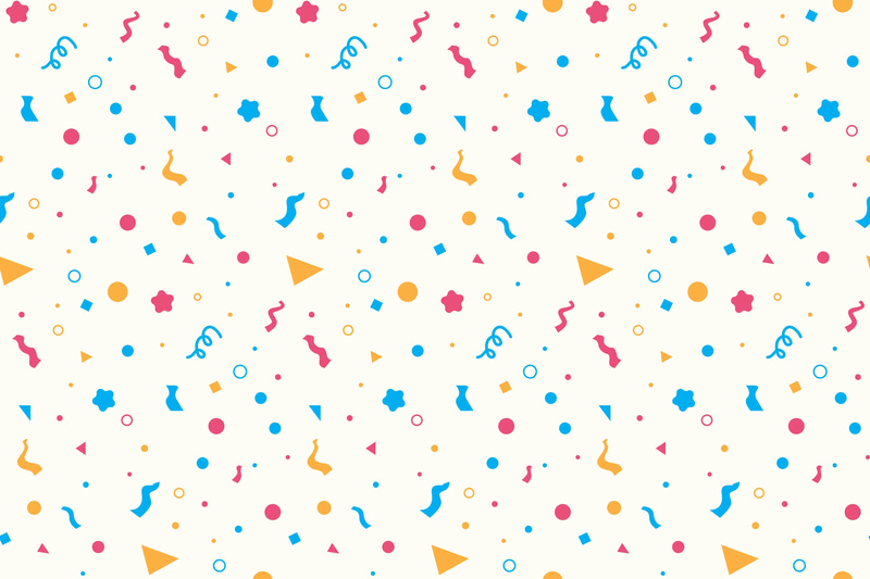 Confetti Explosion Manga Patterns - Playful Anime-Inspired Seamless Patterns for Creative Projects and Prints