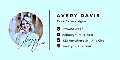 White Minimal Real Estate Email Signature - Clean Professional Email Template for Real Estate Agents and Business Communication