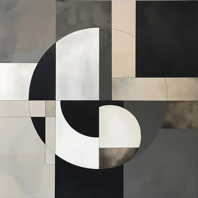 Minimal Abstract Simple Geometrics - Clean Minimalist Abstract Art for Modern Spaces and Creative Projects