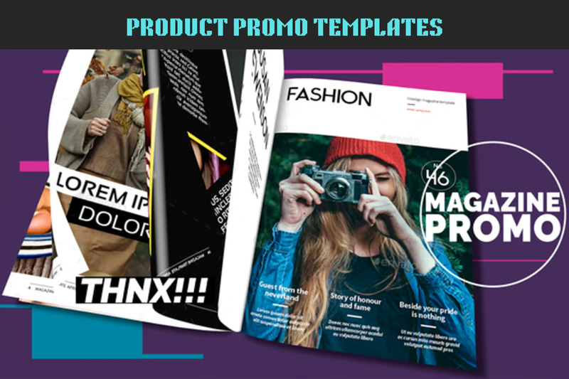 Magazine Promo Video Template - Dynamic Product Promotion Videos for Marketers and Brands