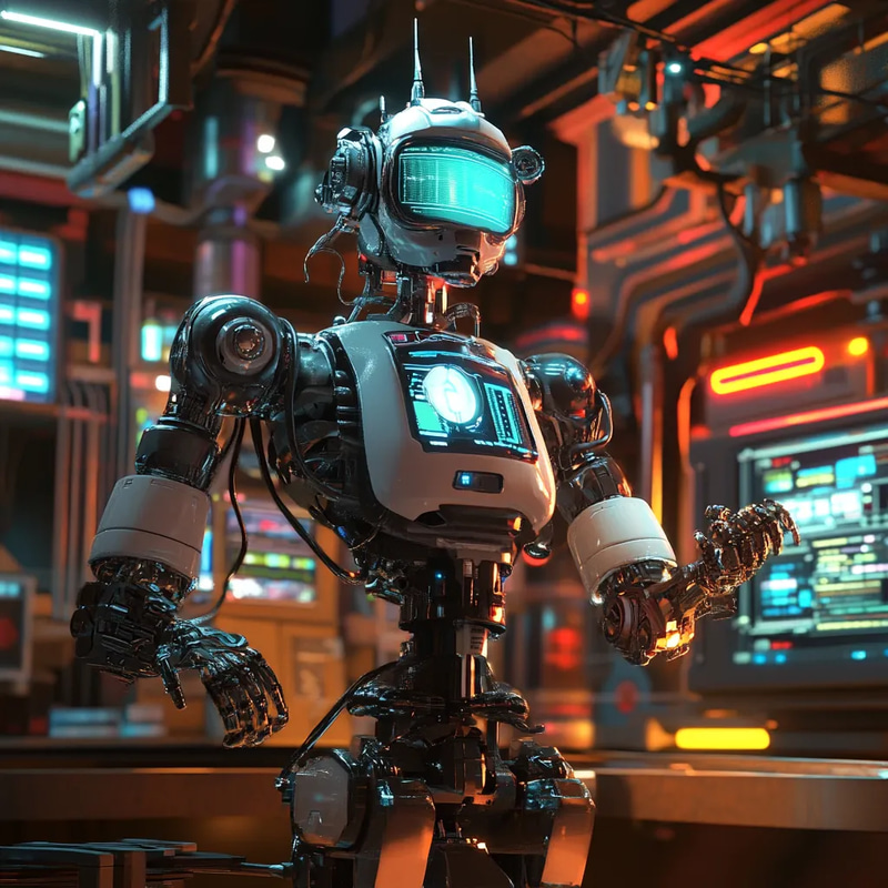 Robot with Mechanical Arms Pixel Art - Vibrant Pixel Characters for Game Developers and Digital Creators