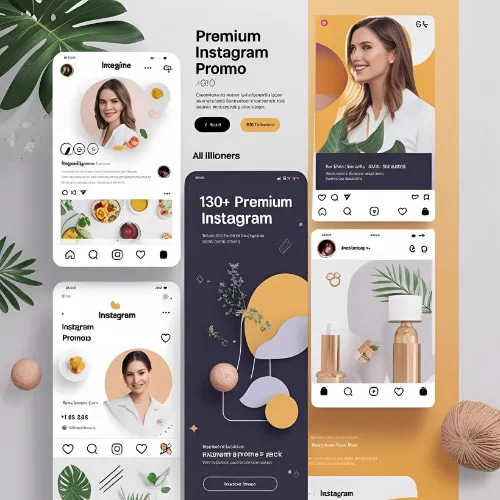 130+ Premium Instagram Promo Pack - Modern Marketing Banners and Posters Templates for Brands and Creators