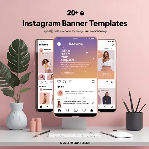 20+ Editable Instagram Banner Bundle - Versatile Marketing Templates for Engaging Social Campaigns