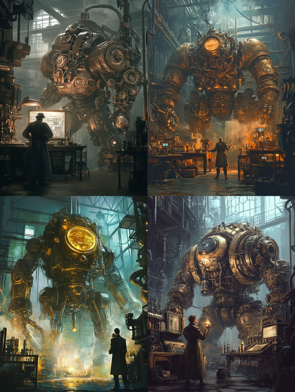 Teslara's Awakening - Arcane Generator Ignition - Steampunk Fantasy Art for Creators and Enthusiasts