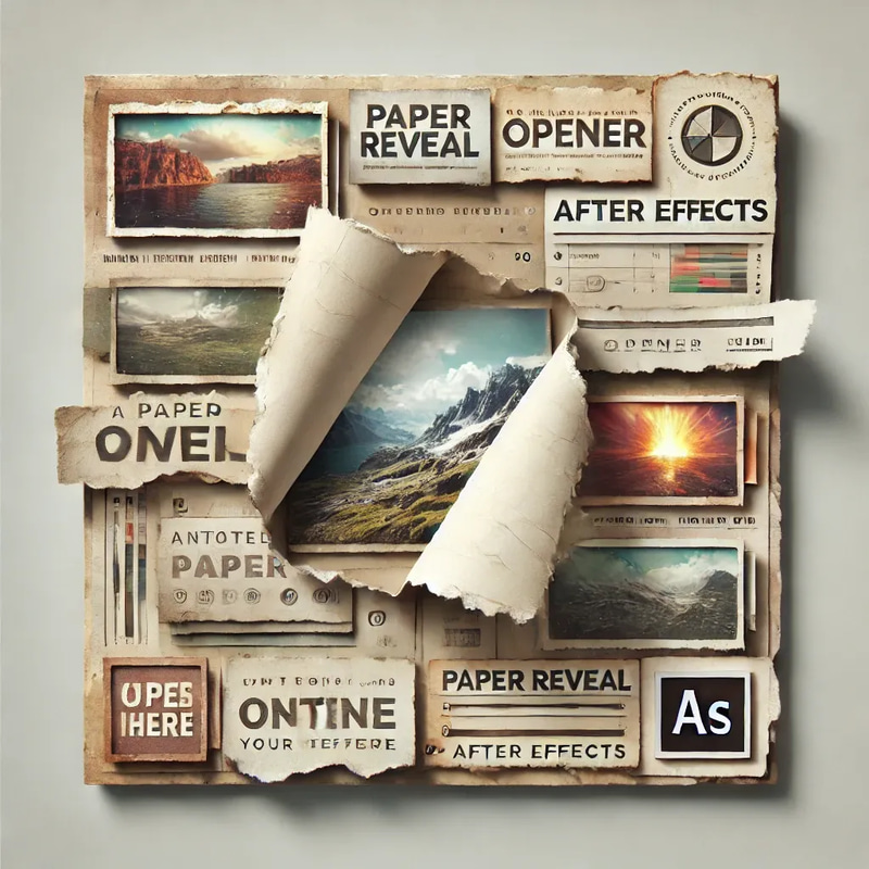 Paper Reveal Opener - After Effects - Cinematic Video Promo Template for Creative Brands and Agencies