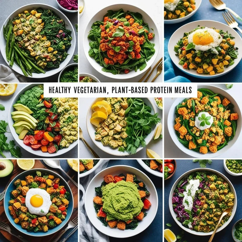 Healthy Vegetarian Plant-Based Protein Meals - Nutritious and Flavorful Recipes for Vibrant, Health-Conscious Cooks
