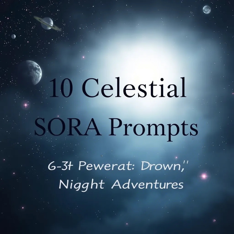 10 Celestial SORA Prompts for Dreamy Night Adventures - AI Video Prompts for Creative Filmmakers and Storytellers