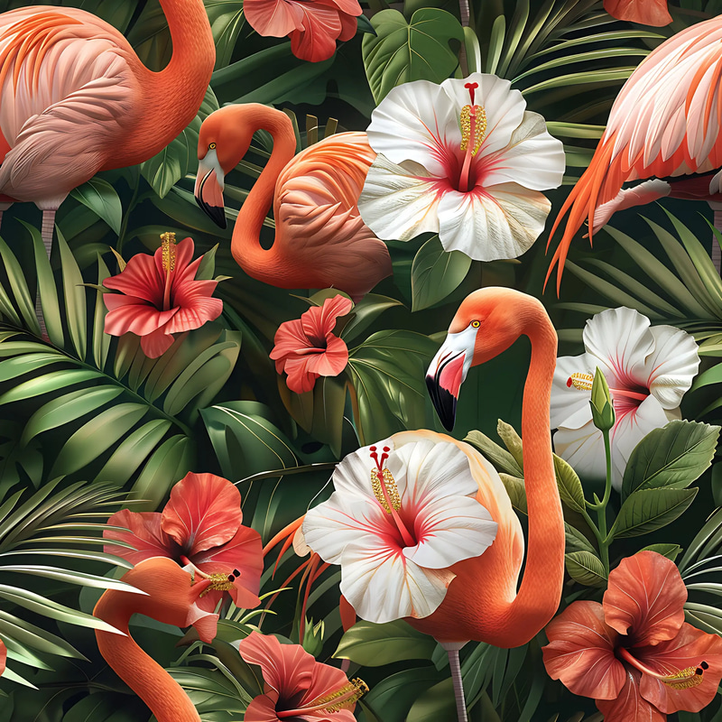 50 Jungle Paradise Ultimate Patterns - Vibrant Nature-Inspired Prints for Designers and Creators