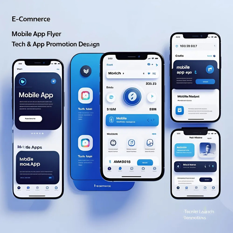 Mobile App Flyer Template - Tech & App Promotion Design - Versatile Marketing Flyer for Mobile & Digital Campaigns
