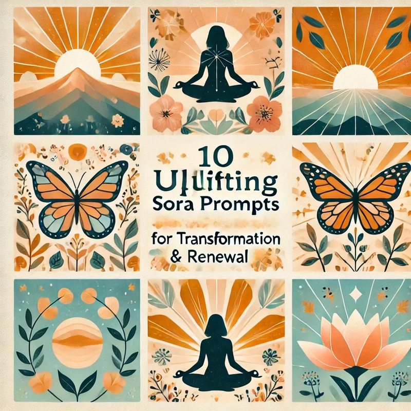 10 Uplifting SORA Prompts for Transformation & Renewal - Inspirational AI Video Prompts for Creative Storytelling and Visual Evolution
