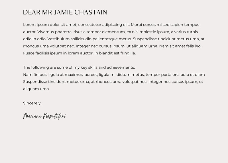 Gray Cream Professional Business Cover - Sleek Portfolio & Cover Letter Templates for Career Success