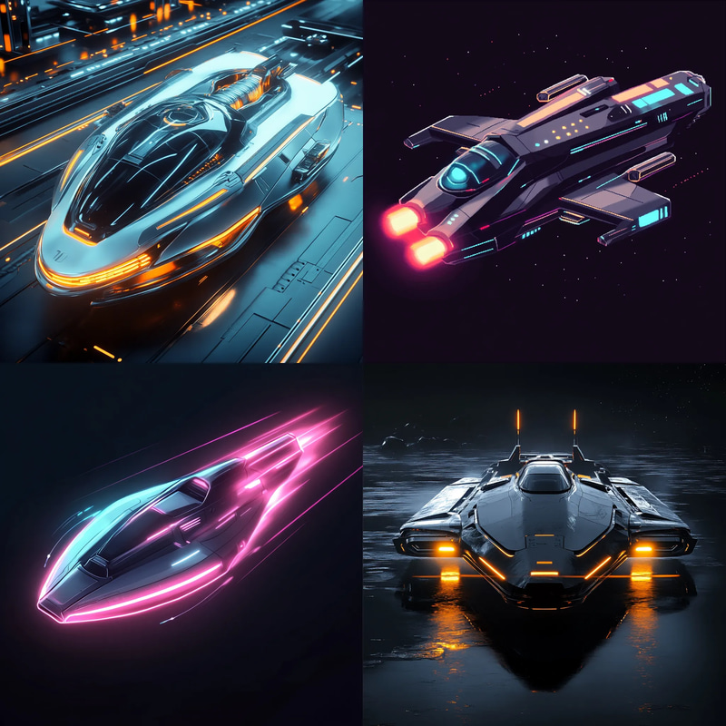 Futuristic Hovercraft Pixel Art - Retro Pixel Style Vehicles for Game Developers and Digital Creators