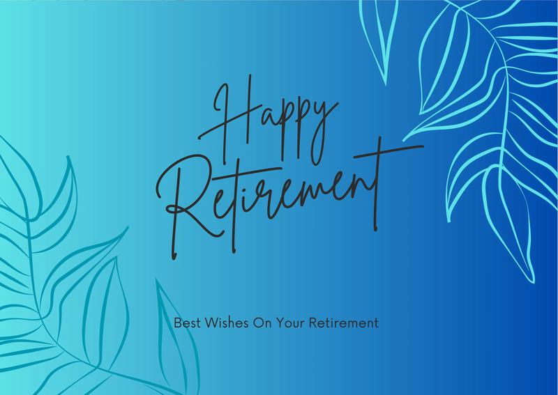 Olive Floral Retirement Card - Elegant Botanical Retirement Invitation for Heartfelt Farewells and Celebrations