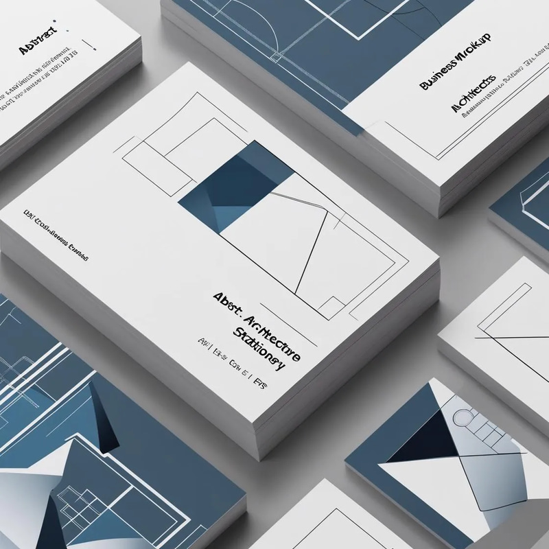 Abstract Architecture Stationery - Business Card Template AI & EPS - Sleek Professional Branding for Modern Businesses