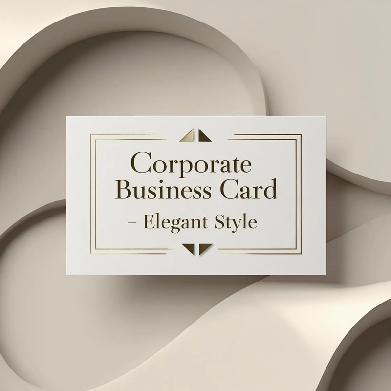 Corporate Business Card - Elegant Style - Premium Editable Templates for Sophisticated Branding and Professional Networking