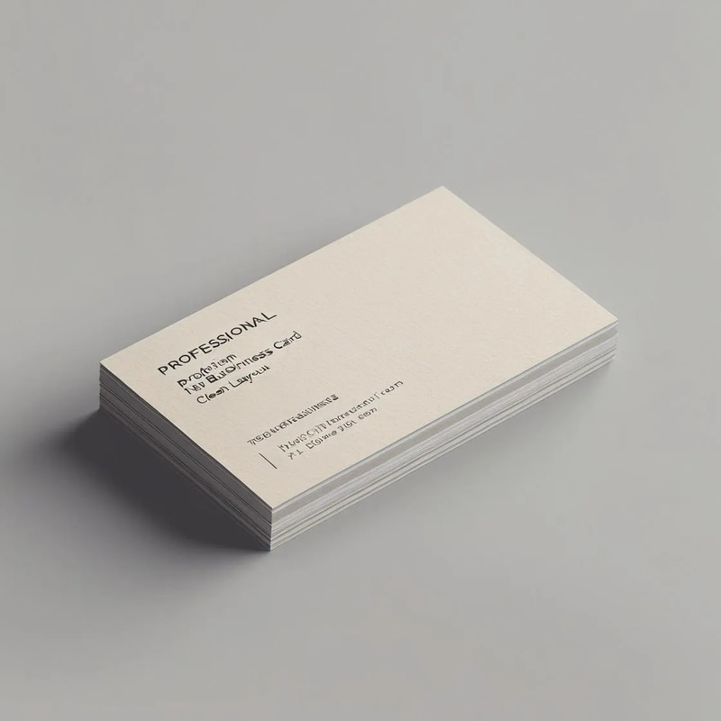 Professional Business Card Clean Layout - Sleek & Modern Templates for Business Branding and Networking Success